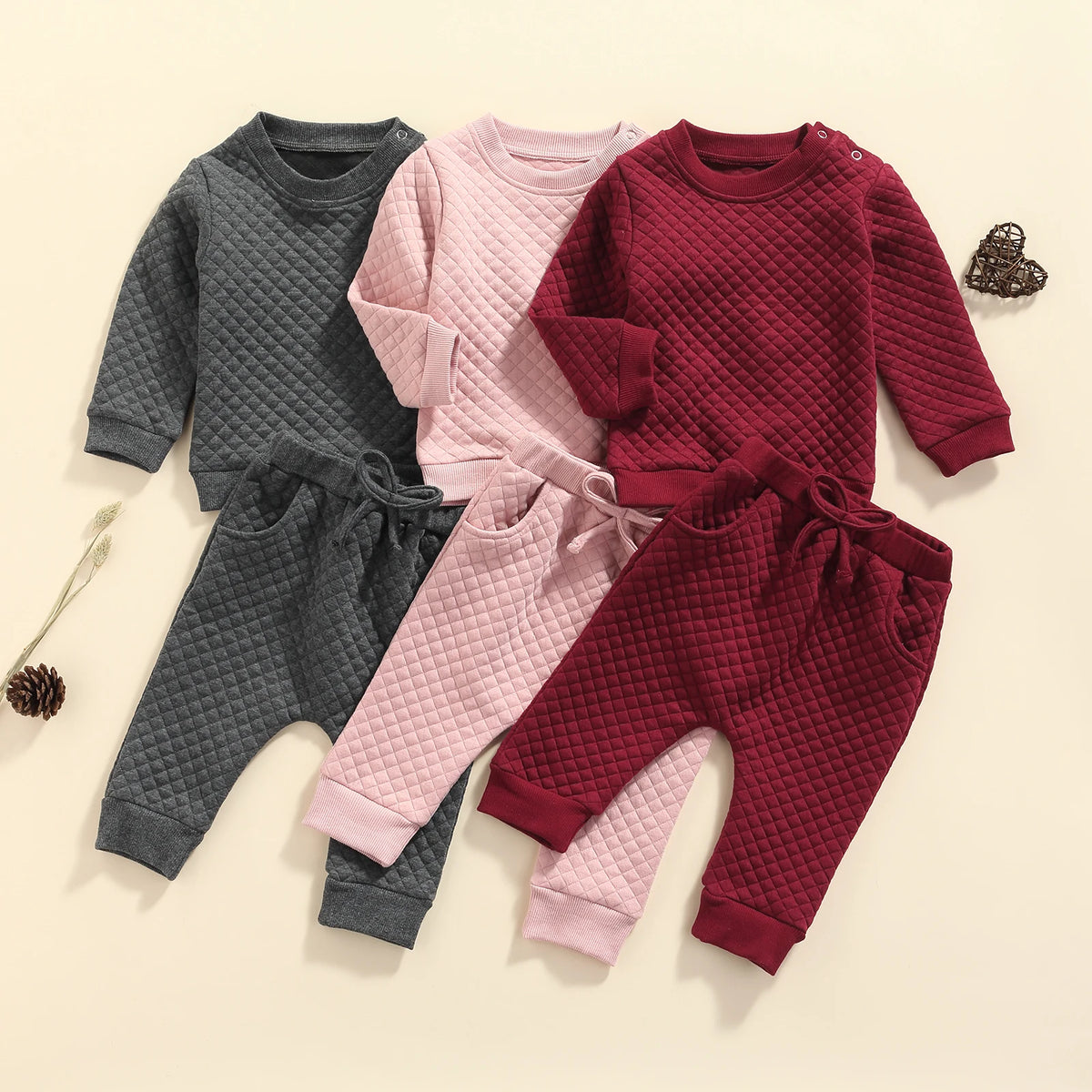 Solid Color Waffle Outfit