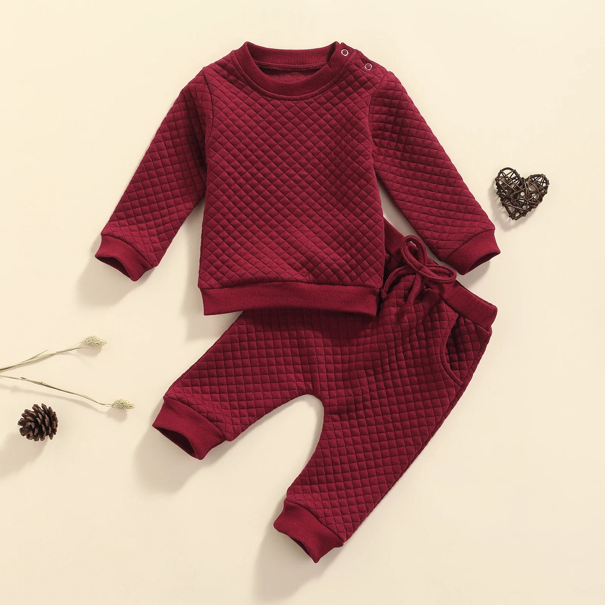 Solid Color Waffle Outfit