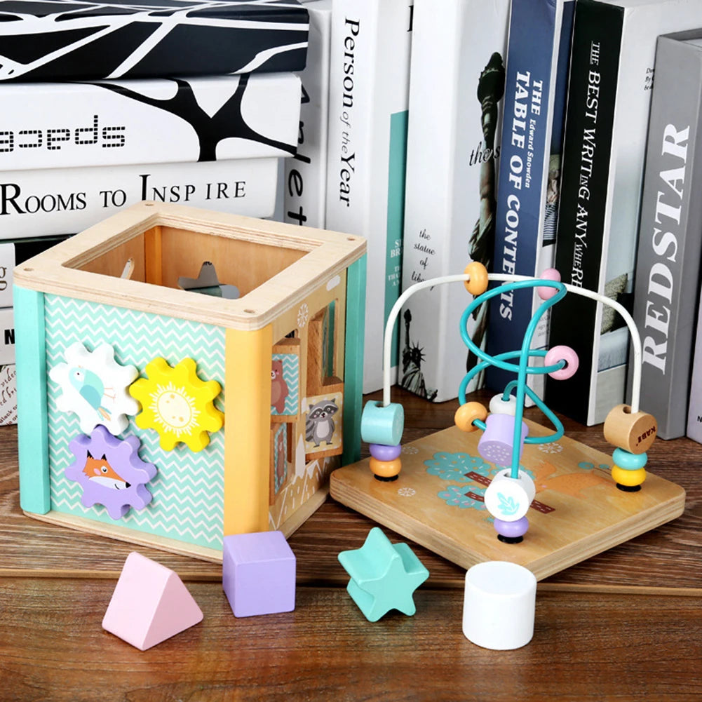 Wooden Activity Cube