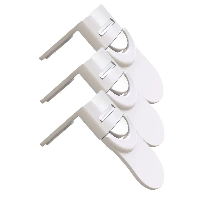 3/5Pcs Children Safety Drawer Lock Kids Anti-Pinching Hand Cabinet Drawer Locks Home Security Protection Plastic Locker Buckle