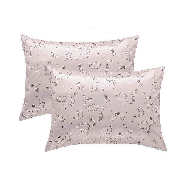 1PC Toddler Pillow Cases Baby Silk Satin Pillowcases Envelope Pillow Cover Kids Soft Travel Pillow Cases for Boys Girls