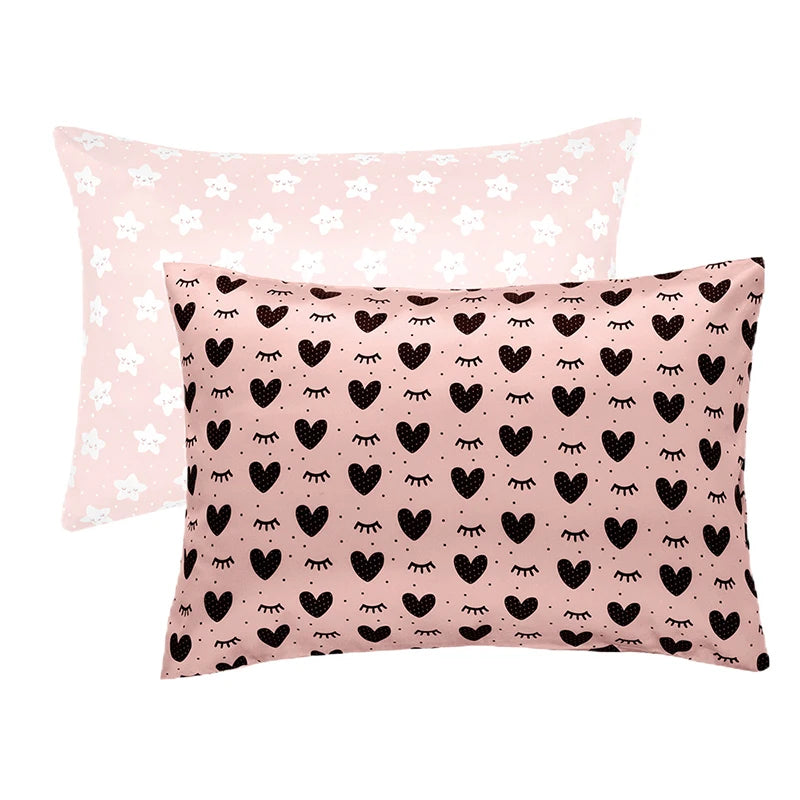 1PC Toddler Pillow Cases Baby Silk Satin Pillowcases Envelope Pillow Cover Kids Soft Travel Pillow Cases for Boys Girls