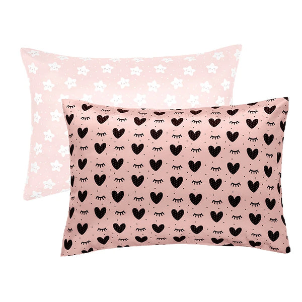 1PC Toddler Pillow Cases Baby Silk Satin Pillowcases Envelope Pillow Cover Kids Soft Travel Pillow Cases for Boys Girls