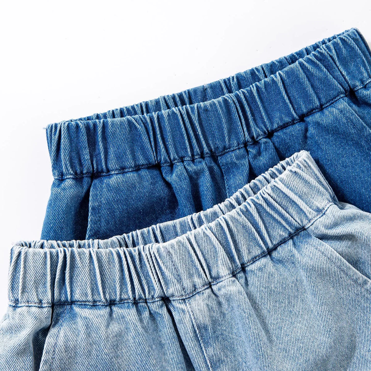Amila 2026 Spring Children's Jeans Loose Wide Leg Embroidered Stripe Design Casual Daily Fashion Children's Underwear