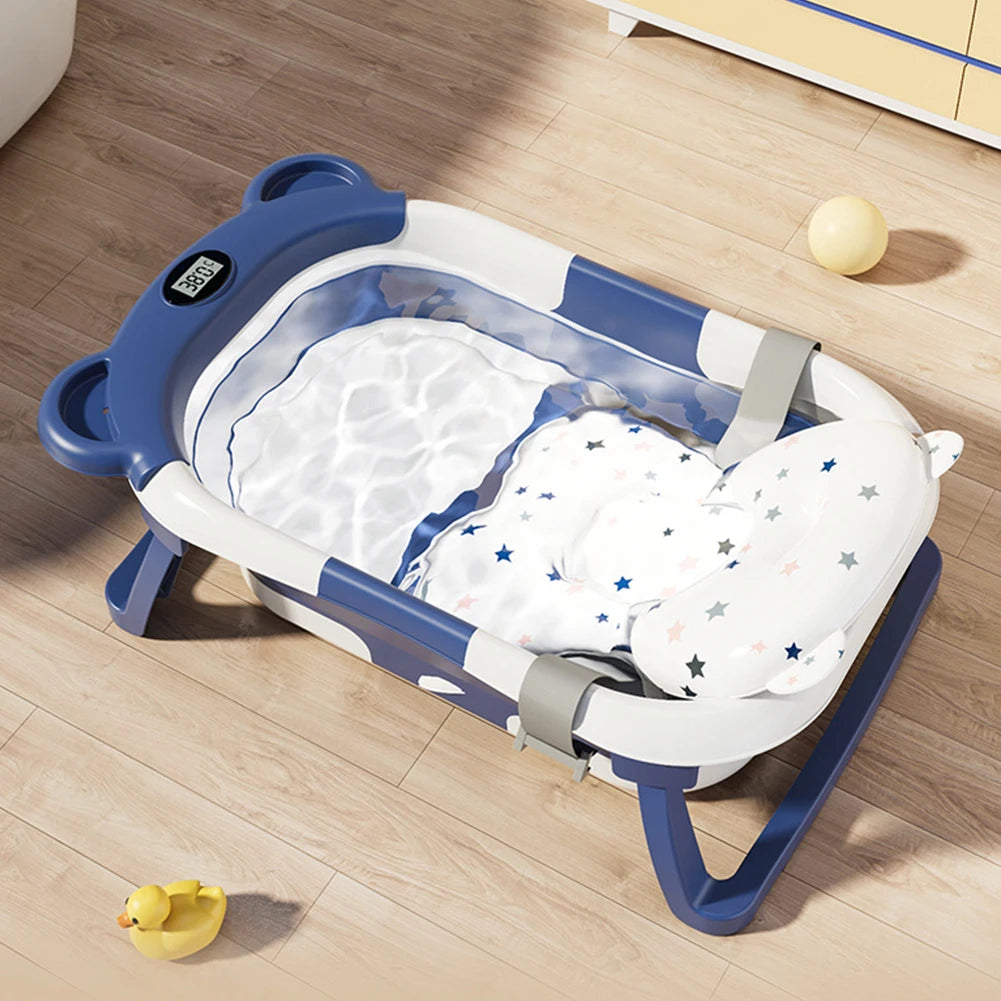 Foldable Bathtub with Cushion Support