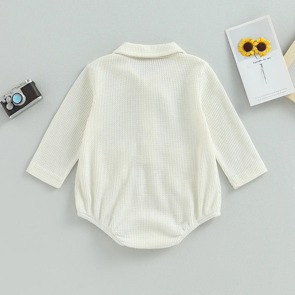 Long Sleeve Waffle Jumpsuit