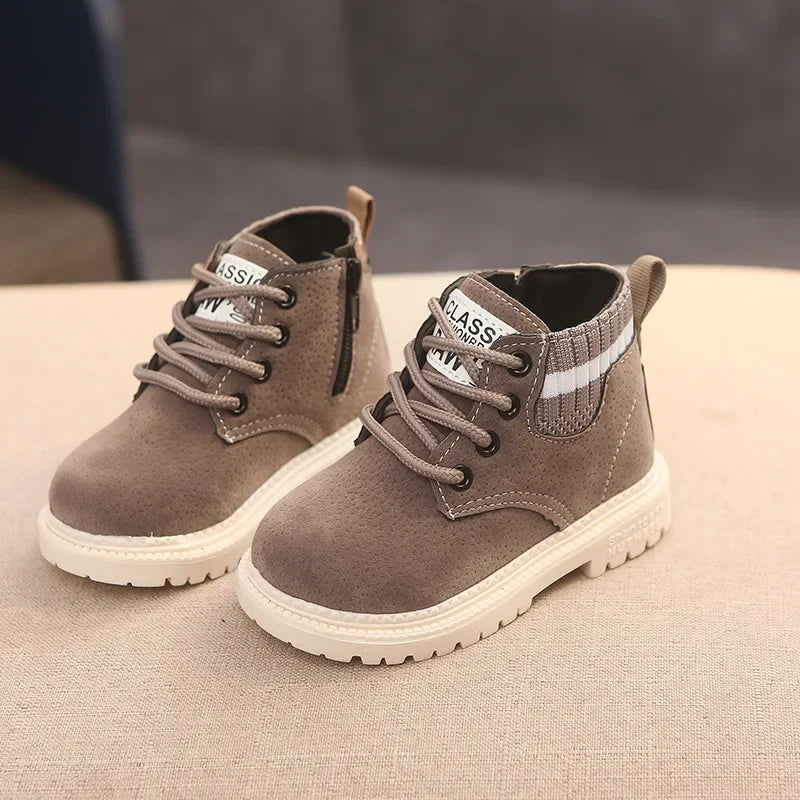 2 Style Inside Material Plush Kids Winter Boots Cotton Fabric Spring Autumn Children Shoes Baby Toddler Boys Girls Boots C10012