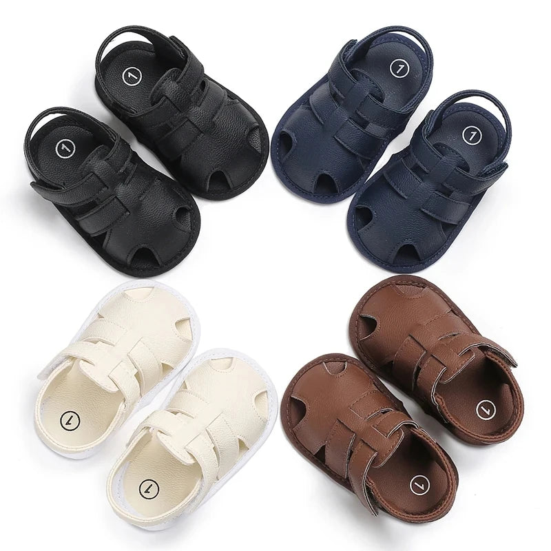 0-18M Baby Walking Sandals Breathable Soft Sole Shoes Newborn Boys Girls Summer First Walkers Infant Toddler Beach Casual