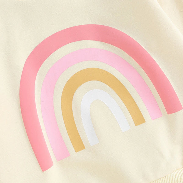 Oversized Rainbow Sweater Set