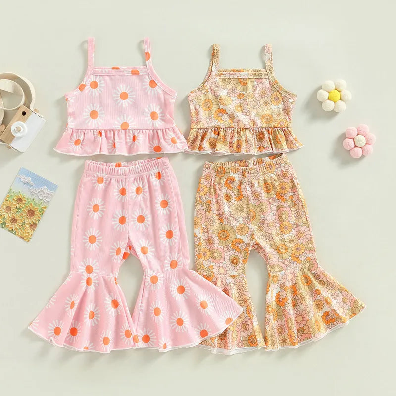 Ruffled Floral Summer Set