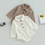 Long Sleeve Waffle Jumpsuit