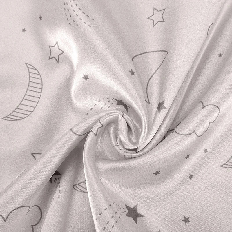 1PC Toddler Pillow Cases Baby Silk Satin Pillowcases Envelope Pillow Cover Kids Soft Travel Pillow Cases for Boys Girls