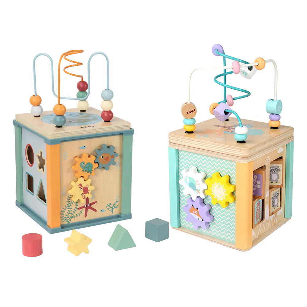 Wooden Activity Cube