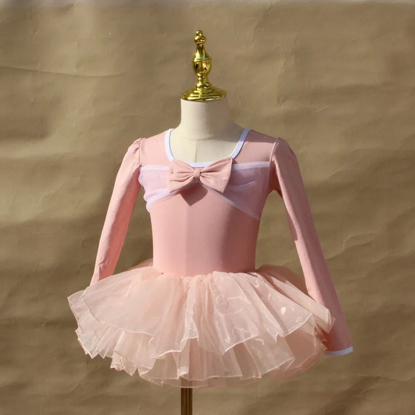 Ballet Tutu for Girls Performance Outfits Dance Costume Children Ballet Leotards with Skirt Princess Kids Clothes Gymnastics