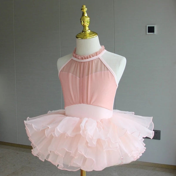 Ballet Tutu for Girls Performance Outfits Dance Costume Children Ballet Leotards with Skirt Princess Kids Clothes Gymnastics