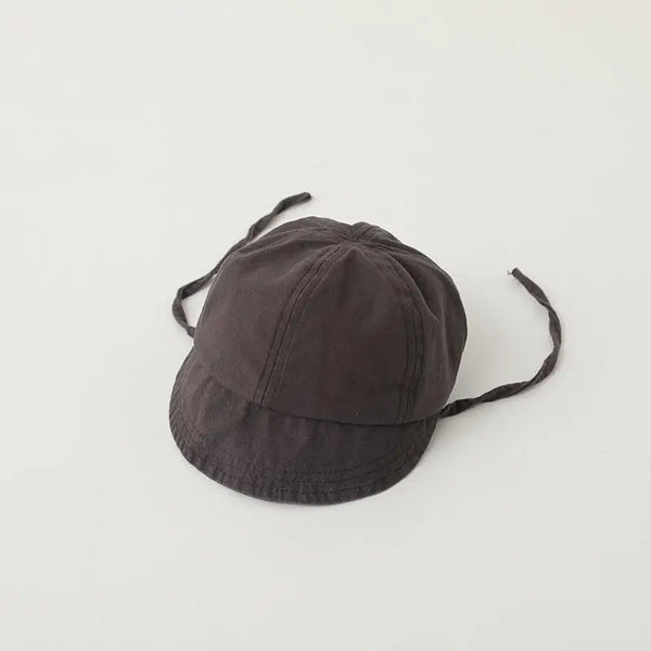 Summer Baby Sun Hat Korean Solid Color Infant Baseball Cap Outdoor Adjustable Drawstring Lace-up Kids Bucket Hats