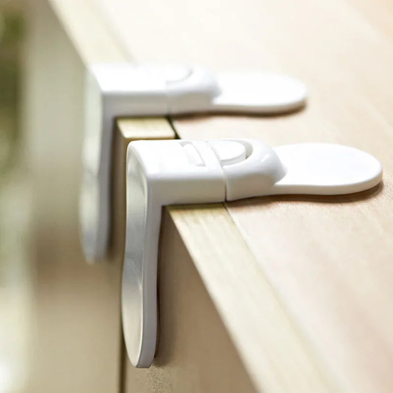 3/5Pcs Children Safety Drawer Lock Kids Anti-Pinching Hand Cabinet Drawer Locks Home Security Protection Plastic Locker Buckle