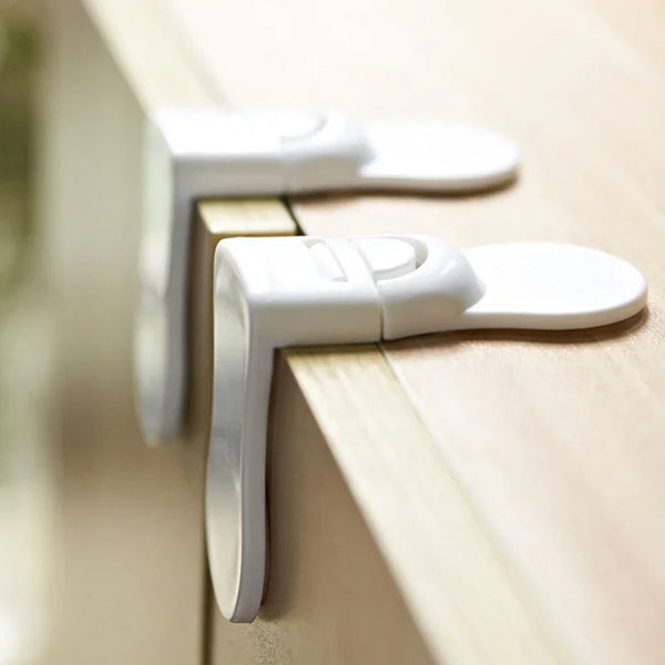 3/5Pcs Children Safety Drawer Lock Kids Anti-Pinching Hand Cabinet Drawer Locks Home Security Protection Plastic Locker Buckle