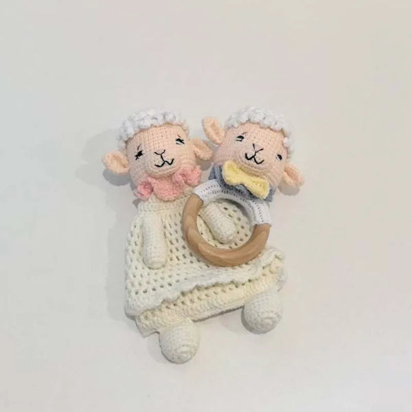 Baby Security Blanket Towel Feeding Bib Soft Towel Cotton Burping Cloth Infant Shower Gift Knitted Lovely Animal Rattle Sleep To