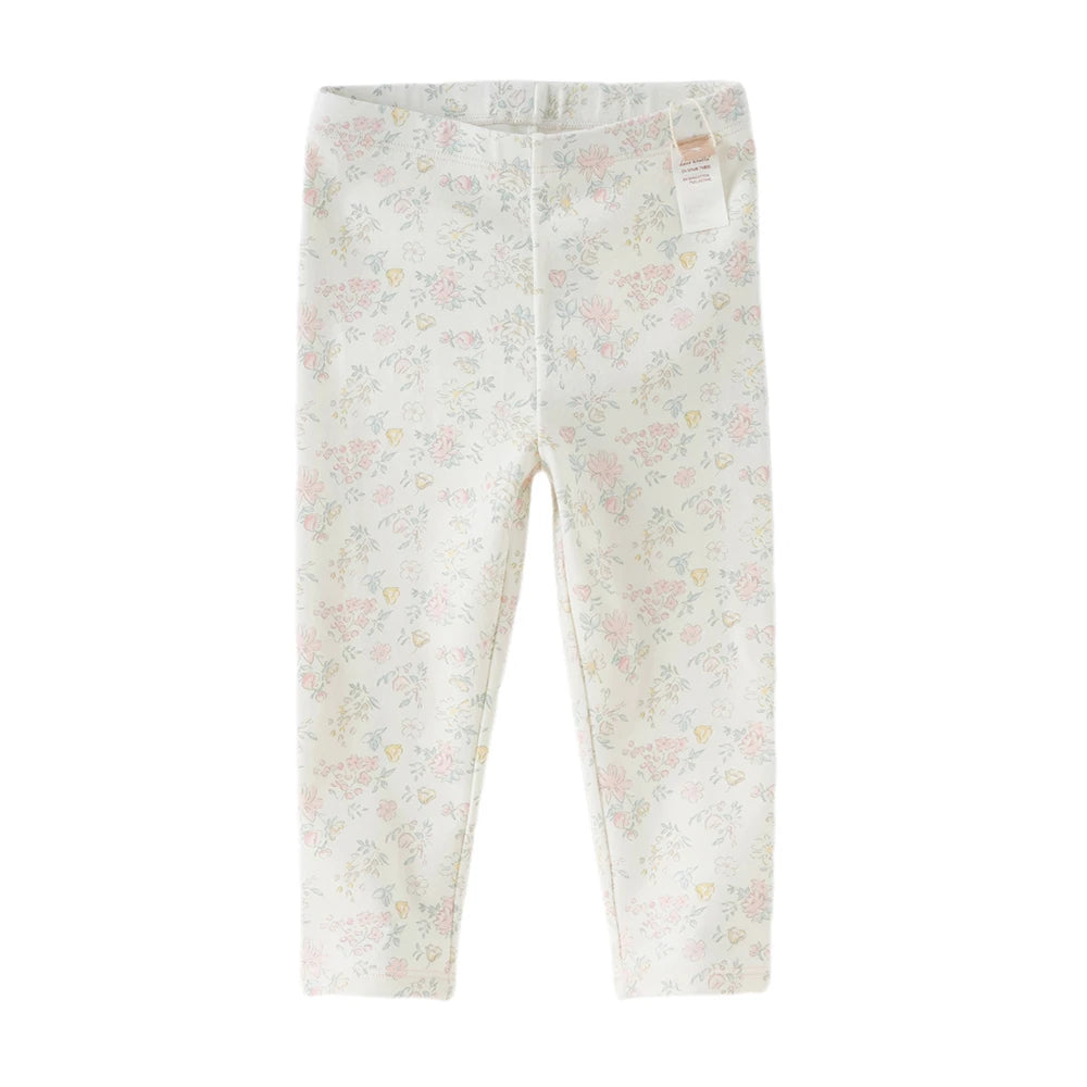 Dave Bella Children's Spring Printed Light Leggings Pants Girls Autumn Elastic Trouses Kids 1-7 Years Leggings Outdoor DB1260157