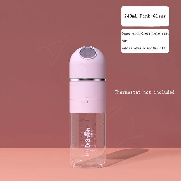 Dr.Green 4S Newborn Baby Bottle Wide Mouth Bottle Glass 150mL/240mL Sealed isolation Fast milk filling RemovableWashable Bottles