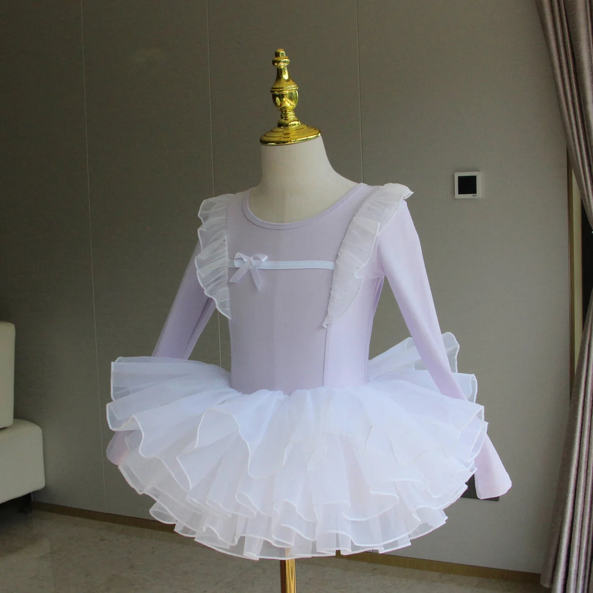 Ballet Tutu for Girls Performance Outfits Dance Costume Children Ballet Leotards with Skirt Princess Kids Clothes Gymnastics
