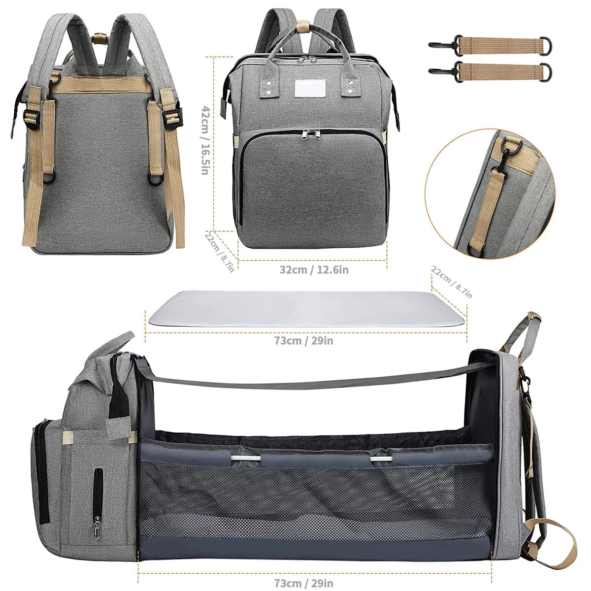 Foldable Mommy Backpack