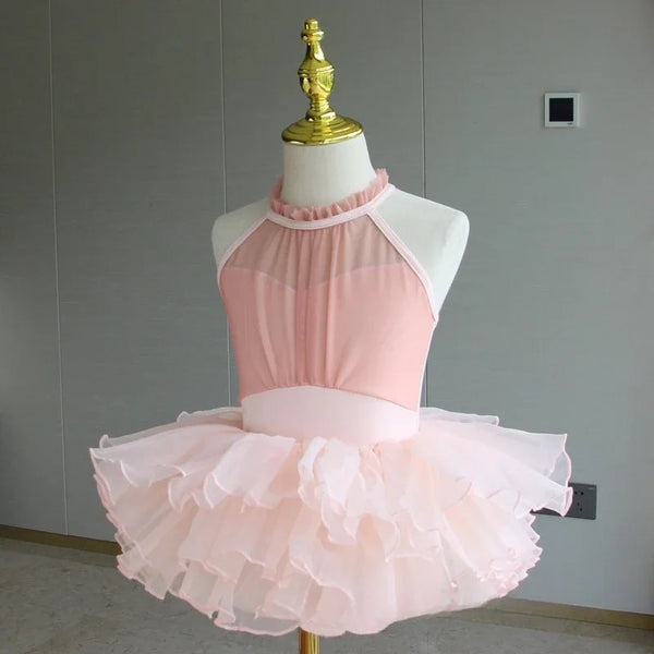 Ballet Tutu for Girls Performance Outfits Dance Costume Children Ballet Leotards with Skirt Princess Kids Clothes Gymnastics