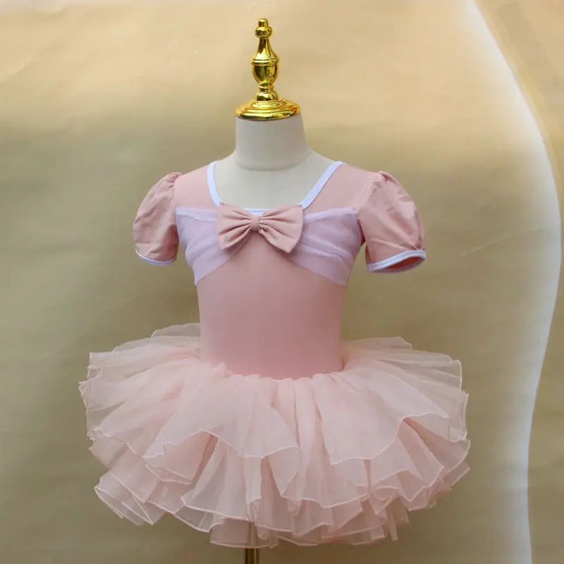 Ballet Tutu for Girls Performance Outfits Dance Costume Children Ballet Leotards with Skirt Princess Kids Clothes Gymnastics