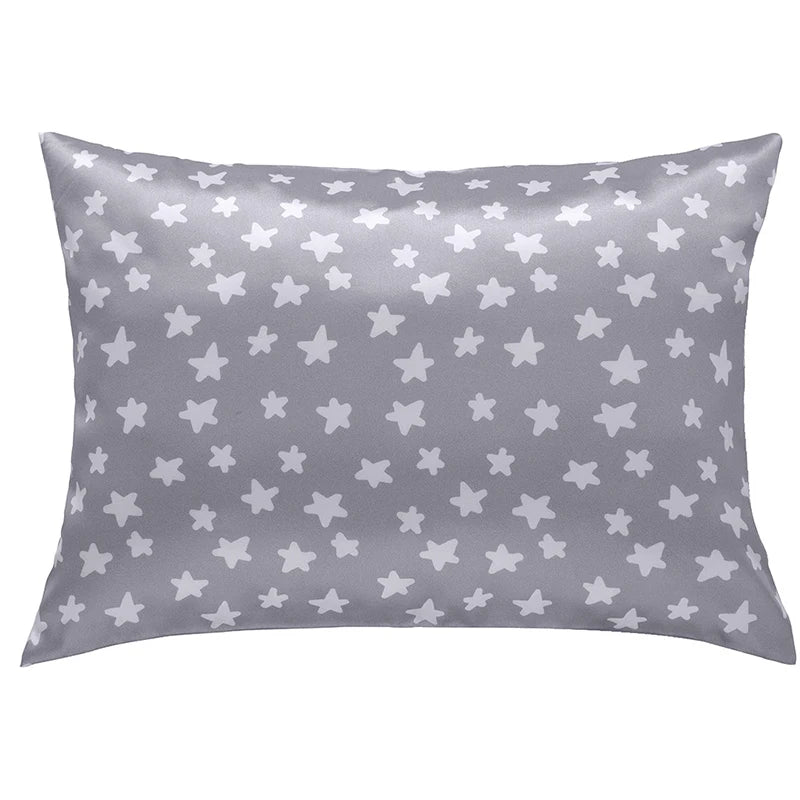 1PC Toddler Pillow Cases Baby Silk Satin Pillowcases Envelope Pillow Cover Kids Soft Travel Pillow Cases for Boys Girls
