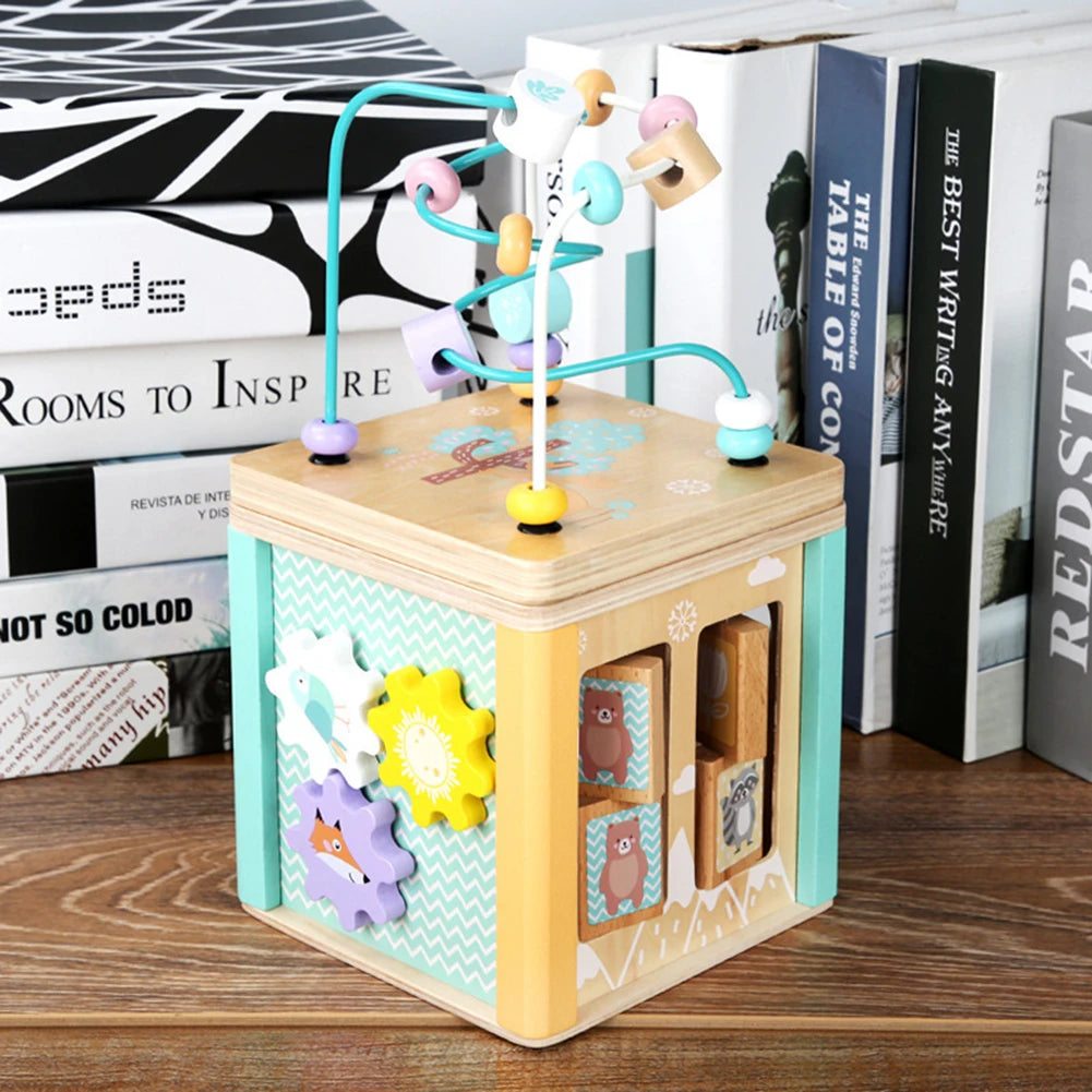 Wooden Activity Cube
