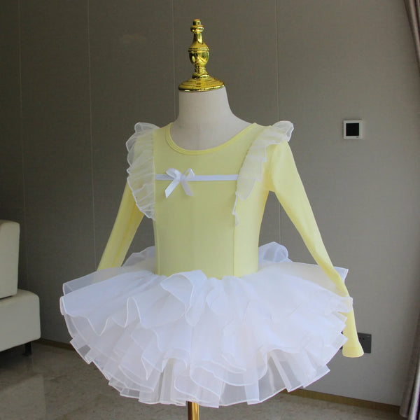 Ballet Tutu for Girls Performance Outfits Dance Costume Children Ballet Leotards with Skirt Princess Kids Clothes Gymnastics