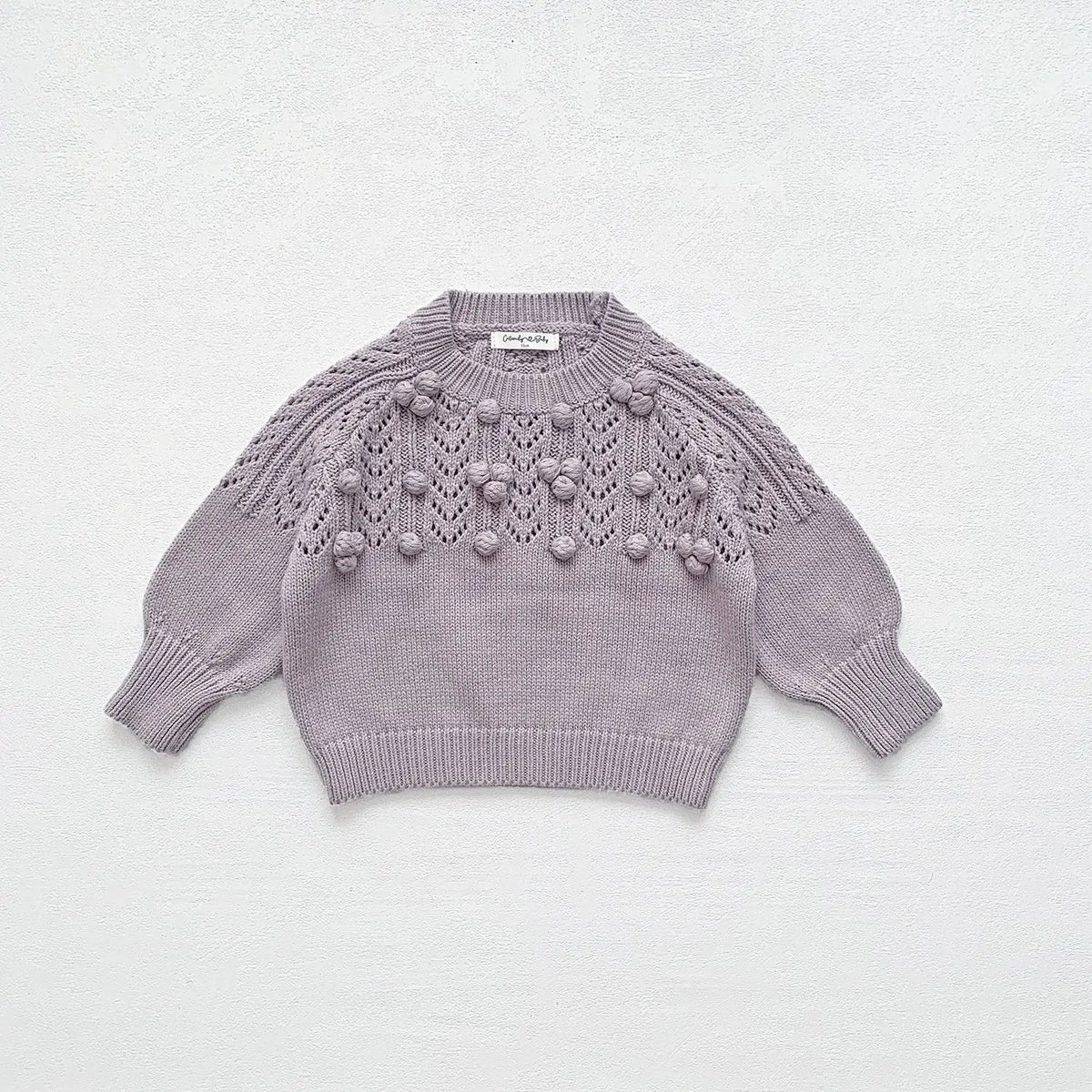 deer jonmi New Autumn Toddlers Girls Knitted Pullovers Sweaters Handmade Crochet Korean Style Hollow Out Baby Kids Sweater