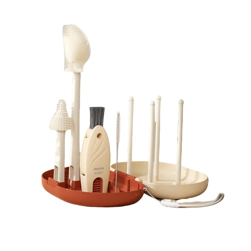 Avent Baby Bottle Cleaning Travel Set Bottle Brush Nipple Brush Multi-Purpose Cup Mouth Brush For Feeding Bottle