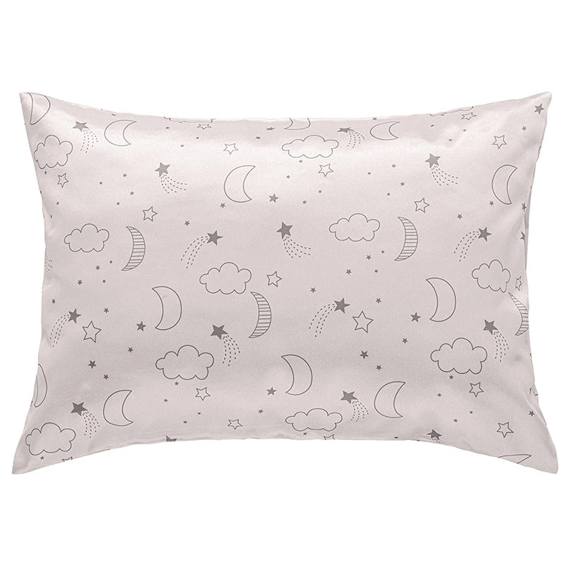 1PC Toddler Pillow Cases Baby Silk Satin Pillowcases Envelope Pillow Cover Kids Soft Travel Pillow Cases for Boys Girls