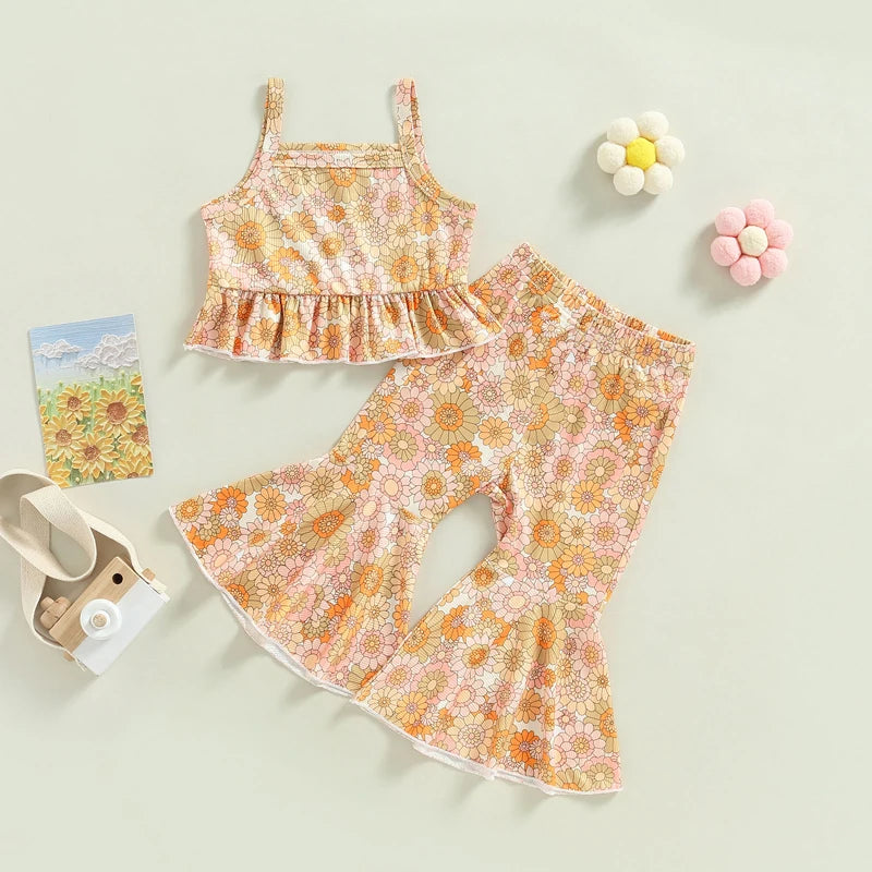 Ruffled Floral Summer Set