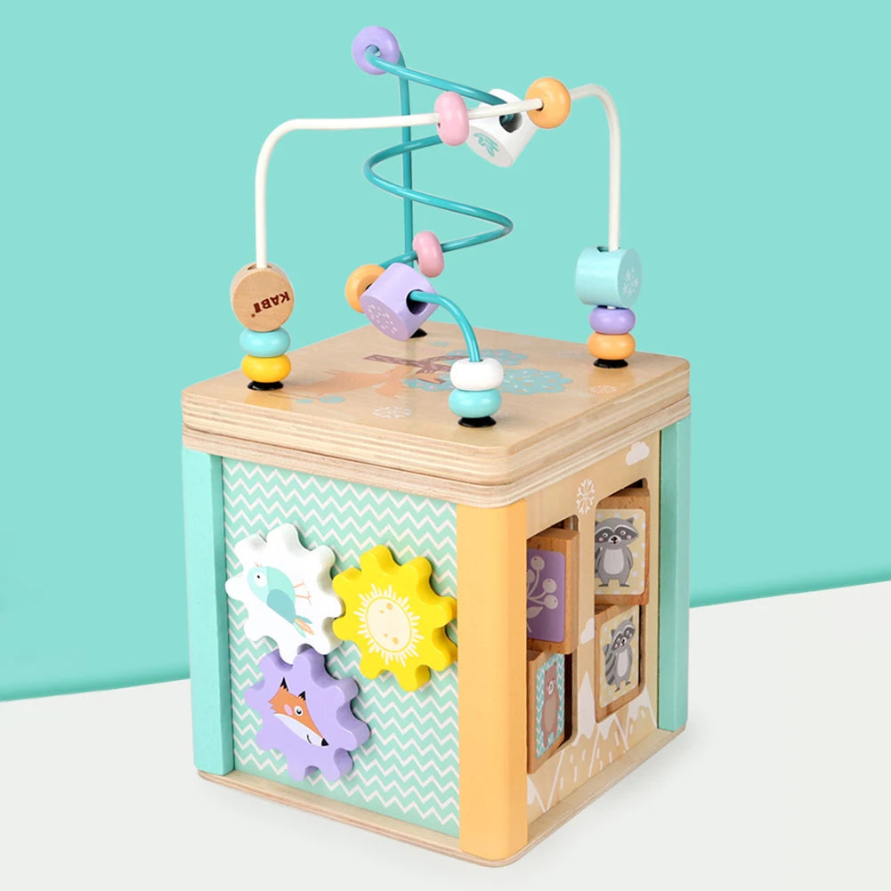 Wooden Activity Cube