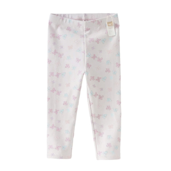 Dave Bella Children's Spring Printed Light Leggings Pants Girls Autumn Elastic Trouses Kids 1-7 Years Leggings Outdoor DB1260157