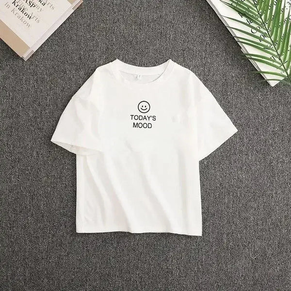 Junior Girls Summer  Suit Clothing  Kids Short-sleeved T-shirt + Wide-Legged Pants Korean Girl 2Pcs Set 8-9-10-13-15Y Trend