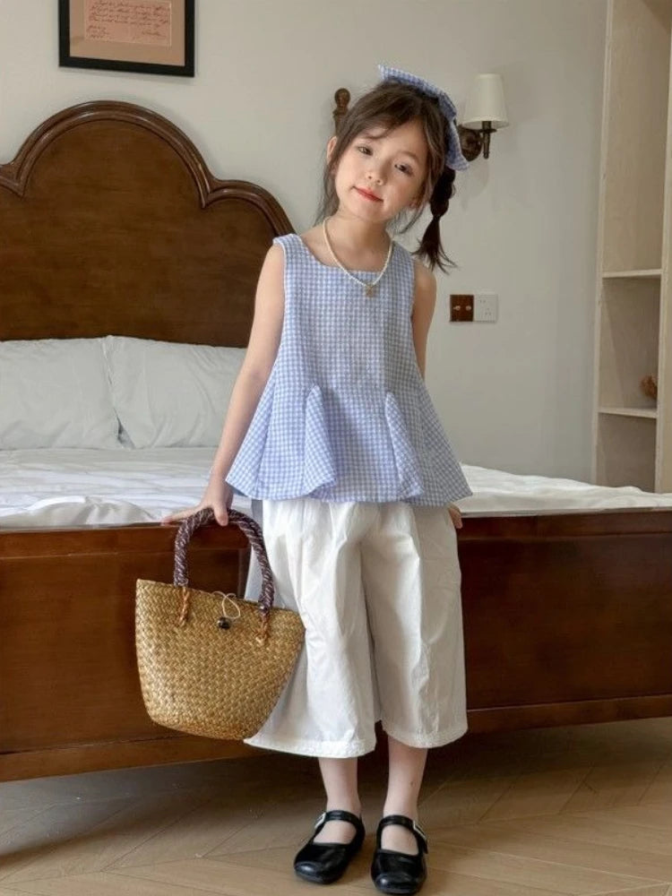 Clothes Girl 10 To 12 Years Old Girl's Set Top Children Kids 11 Girls's Sets Korean Girls Children's Top and Bottom Clothes Sets