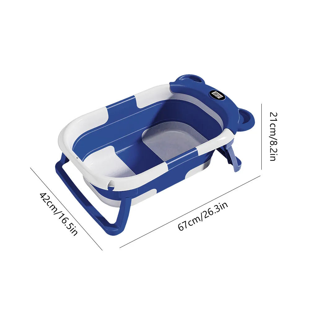 Foldable Bathtub with Cushion Support